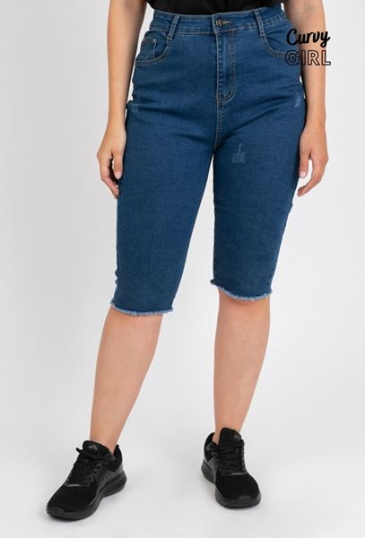 Picture of CURVY GIRL HIGHLY STRETCH DENIM THREE QUARTER